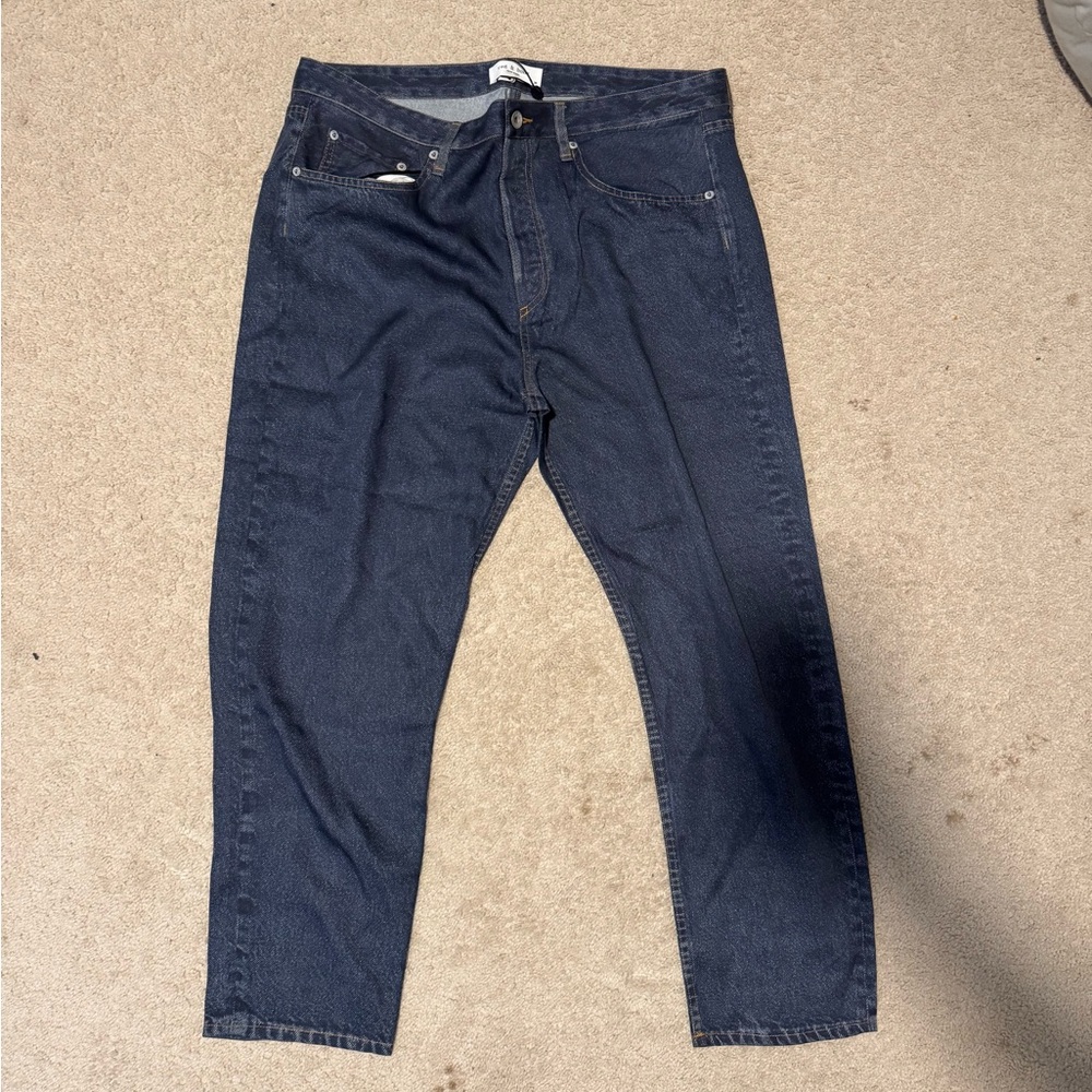 rag & bone Men's Relaxed Dark Blue Jeans